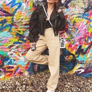 Worn ONCE  Wilfred Aritzia Effortless Pants in Linen Beige